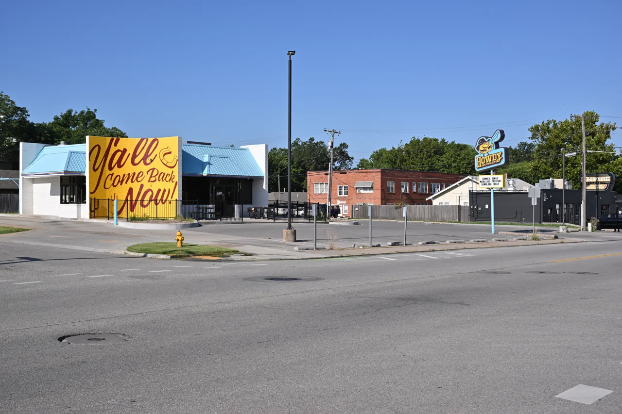 Howdy Burger restaurant on East 11th Street, Route 66, in Tulsa
